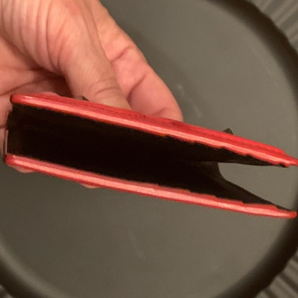 FENDI Red Leather Monster Wallet - Picture 6 of 6